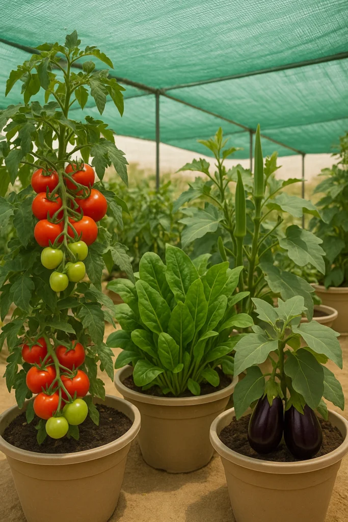 best vegetables to grow in Kuwait under shade protection