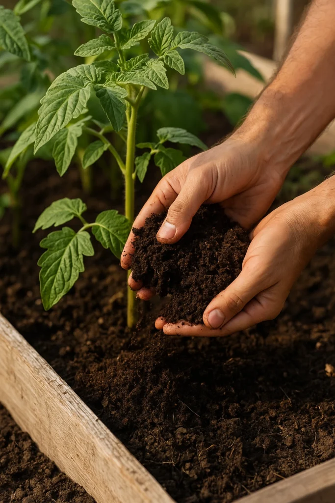 organic fertilizer application vegetable gardening tips Kuwait