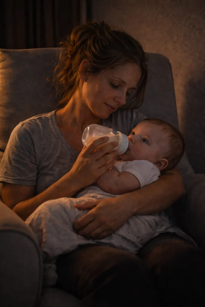 sleep regression 4 months bedtime routine – calm baby in crib with dim lights and white noise