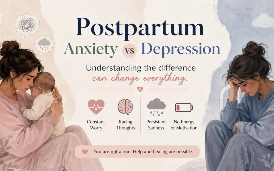 Postpartum Anxiety vs Depression: 7 Key Differences Every New Mom Must Know