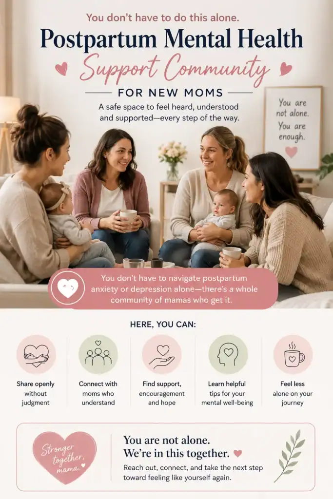 support for postpartum anxiety vs depression new mom community