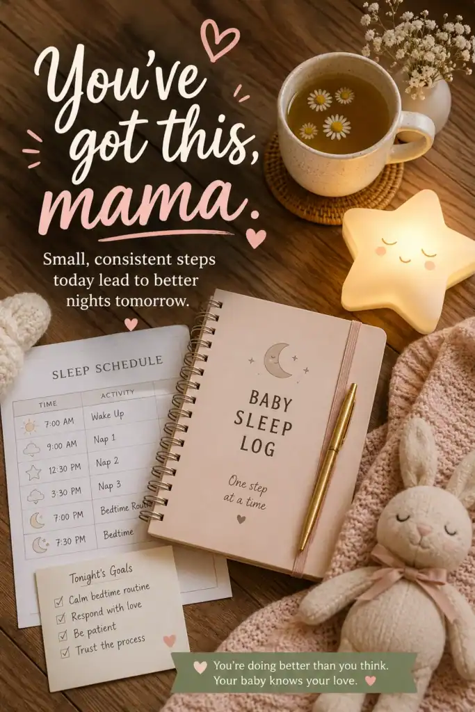 gentle sleep training tips and sleep schedule for exhausted moms